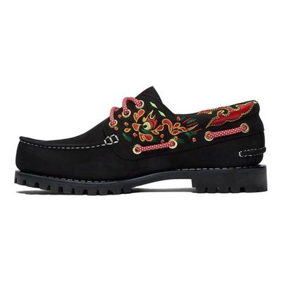 CLOT x Klasyczne Niskie Trzy Dziurki Buty Żeglarskie Damskie Buty Czarne A5Z6UW