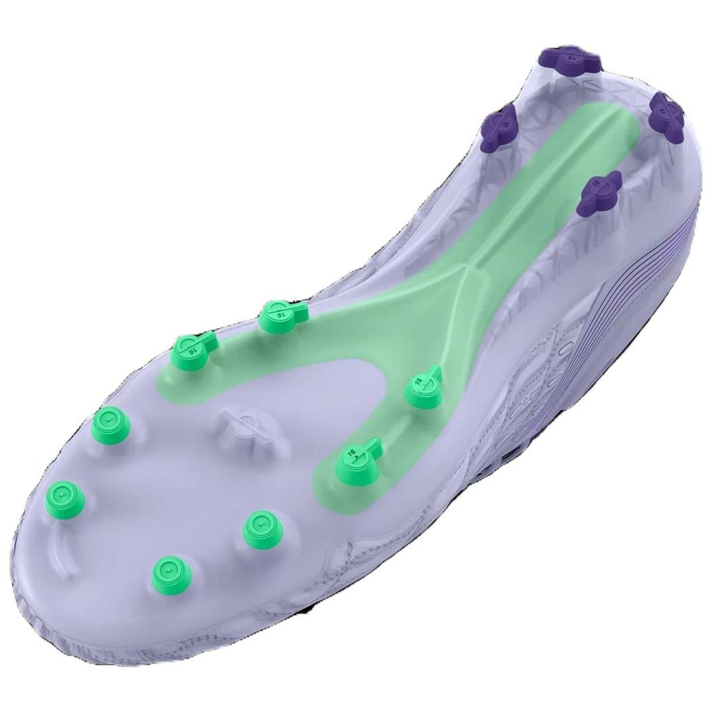 Under Armour Magnetico Elite 3 FG Celeste Vapor Green Men Sneakers Purple 3026740-501