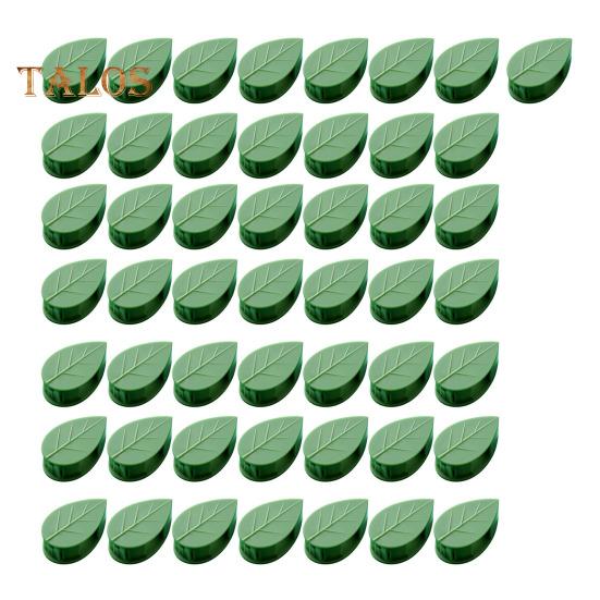 10/30/50/100 stk Plantevinholder Klatreveggfesteklips med klare selvklebende klistremerker Bladform Plantefikseringsklemmer for innendørs utendørsvegg