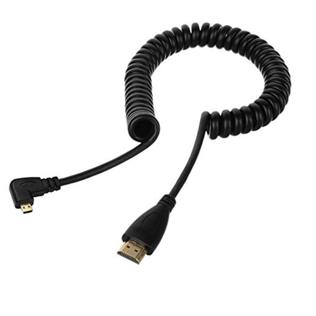 

Кабель Eonvic Type D Male Micro HDMI to HDMI 1080P HDTV для камеры Sony, монитора BM Video Assist, с угловым разъемом