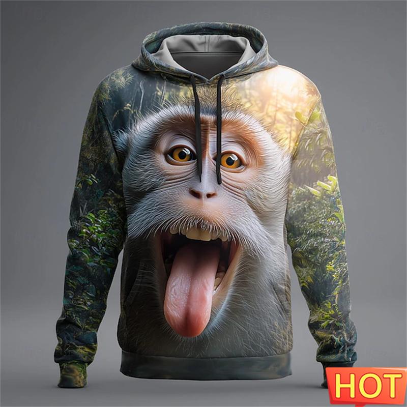 Unisex Funny Dog Gorilla Bear 3d Print Hoodie Men Women Animal Pattern Hoodie Sweatshirt Fashion Sports Tracksuit Women Men Clothes New