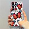Phone Cover Case for Samsung Galaxy S26 S25 Edge Note 20 Ultra 10 S24 S22 FE S21 S20 Plus S23 Ultra Retro Butterfly Flower