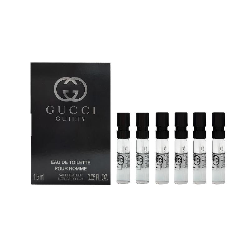 Gucci Guilty Love for Men Туалетная вода Пробник Пробник Пробник Древесный аромат Туалетная вода EDT Кедр Косметика 1,5 мл*6 коричневый