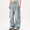 Women's Trousers Large Size Stretch Jeans Loose Semi-Elastic Pants