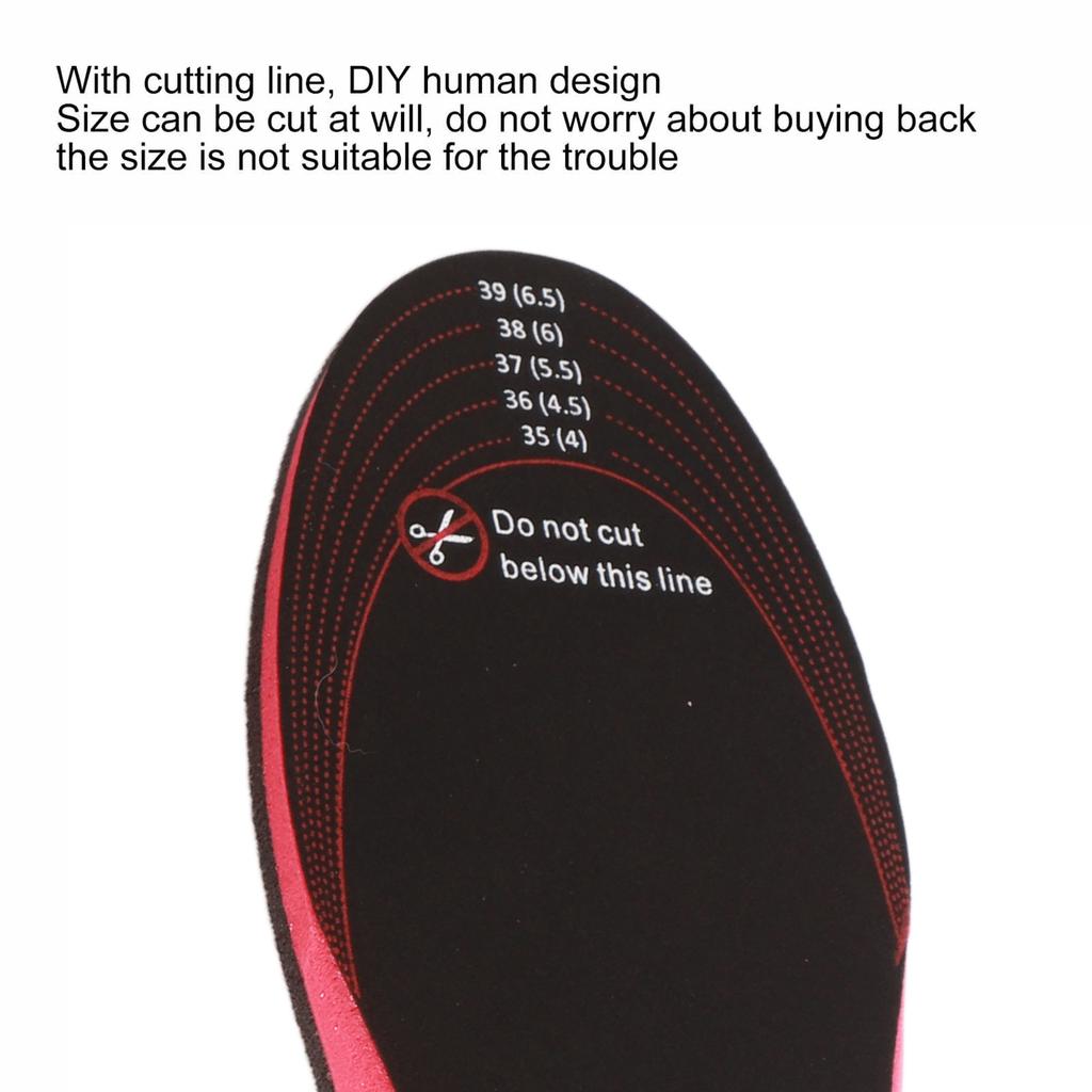 Heated Insoles Cuttable Smart Remote Control USB Rechargeable Electric Heating Insoles for Men Women Outdoor