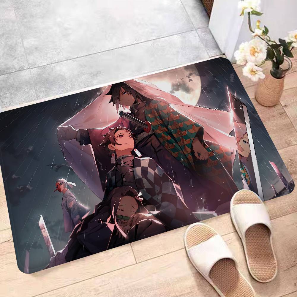 Japanische Dämonenjäger Fußmatte Waschbar Rutschfest Wohnzimmer Sofa Stühle Bereichsmatte Küche Bettseite Bereichsteppiche