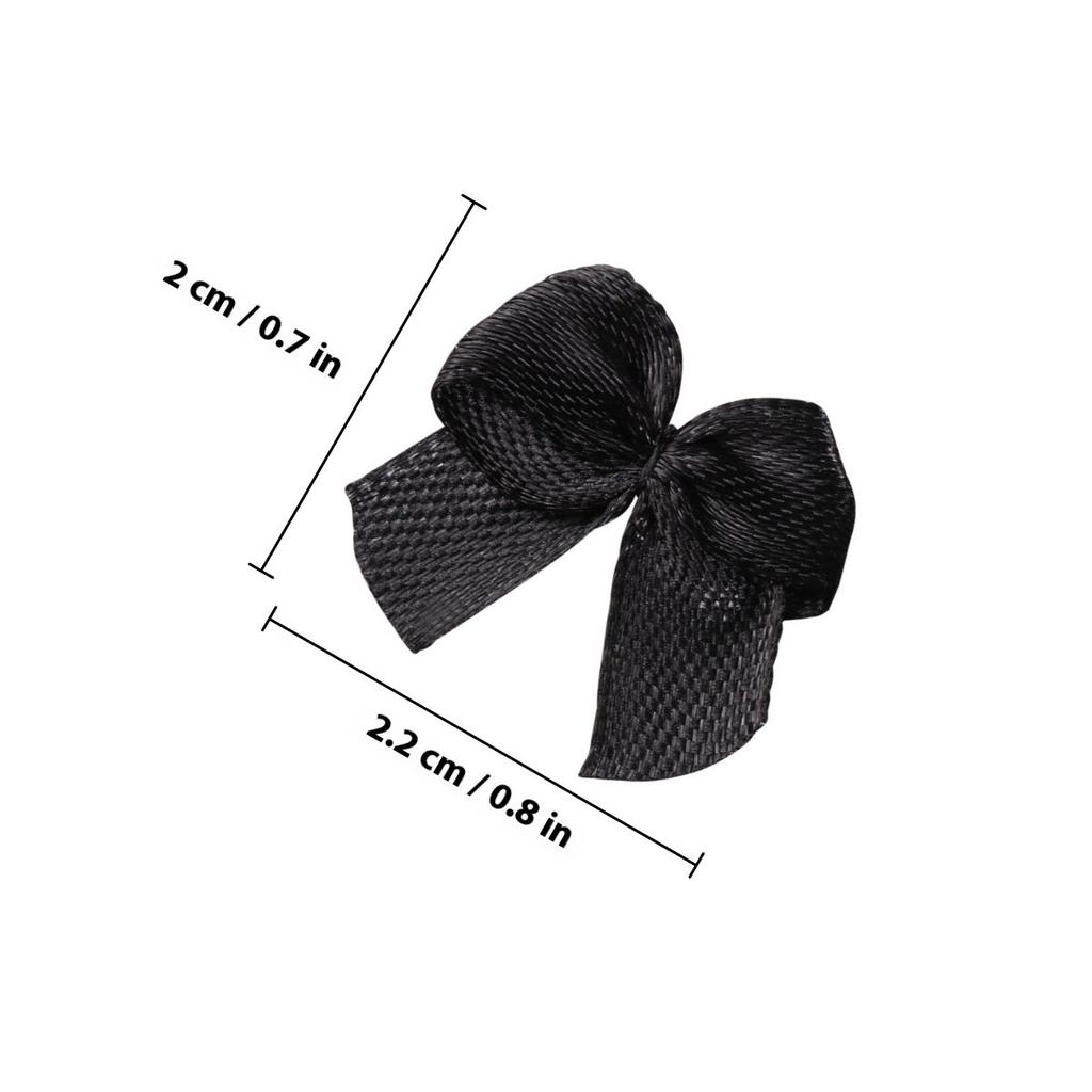 100Pcs Adorable Satin Ribbon Bows Flowers Handmade Hair Bows Accessories for Birthday Christmas Gift Craft Wedding Decor Pink