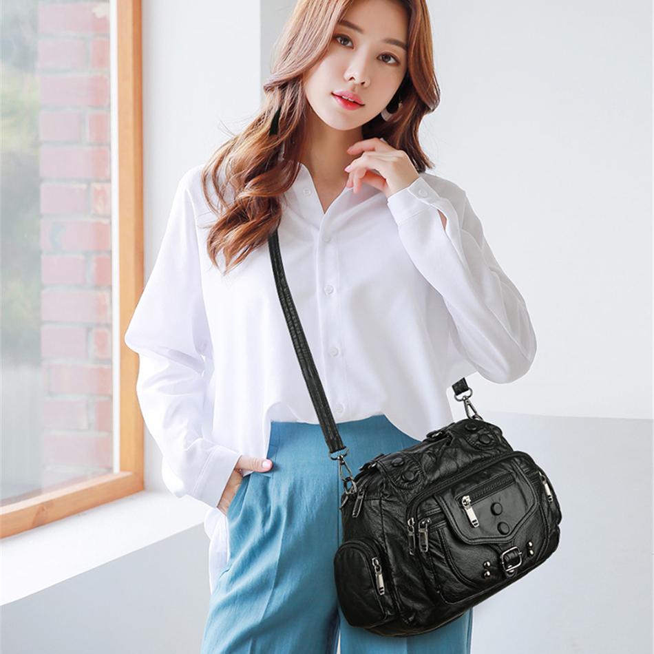 Vintage Hochwertige Leder Luxus Handtaschen Damen Taschen Designer Damen Schultertaschen für Frauen 2025 Winter Tragetasche