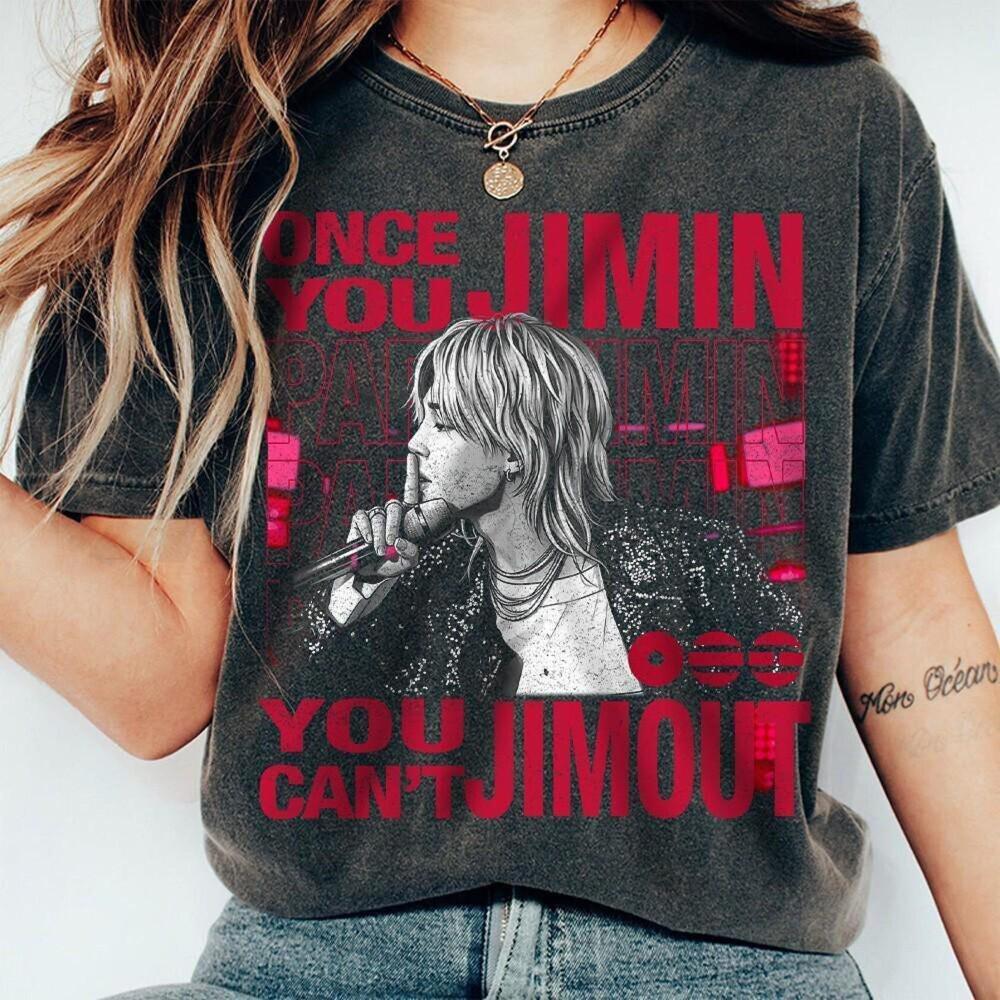 2026 New BTS Jimin Arirang Unisex Tshirt Kpop Boy Band Summer Tour Oversize Cotton Fashion Men's Women's Streetwear Shirt