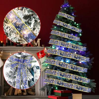 Led Christmas Ribbon Lights Double Layer String Lights For New Year Party Weddings Christmas Tree