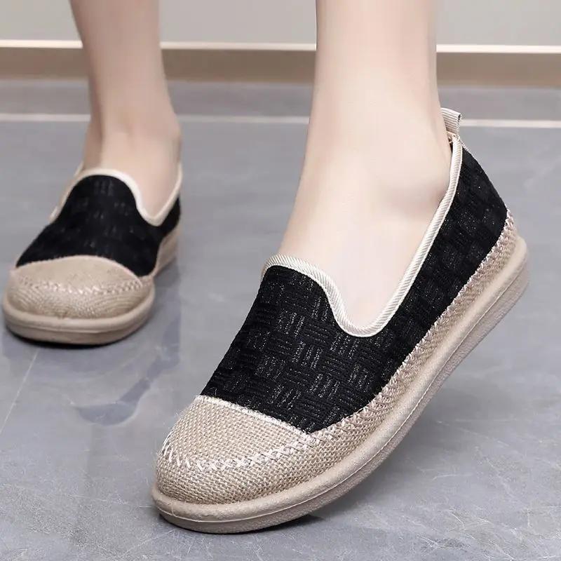 Daily Routine Offer Flat Slip On Woman Footwear Comfortable and Elegant Y2k Fashion New In Designer Luxury 2025 Shoes for Women