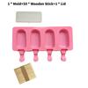 Silicone Ice Cream Molds With Lids For Homemade Frozen Desserts Kids And Adults