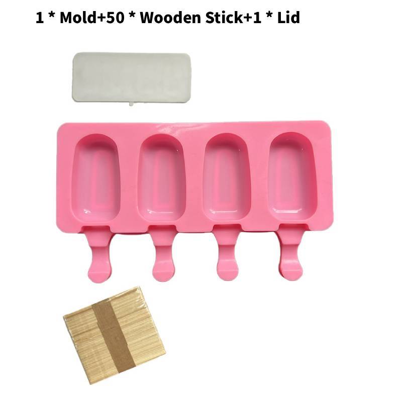 Silicone Ice Cream Molds With Lids For Homemade Frozen Desserts Kids And Adults