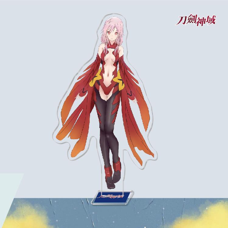 Anime Game Merchandise Sword Art Online Acrylic Stand Figures Kirito Asuna Sinon