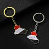Iraq Map Keychain Non Fading Titanium Steel Key Holder Suitable for Travelers
