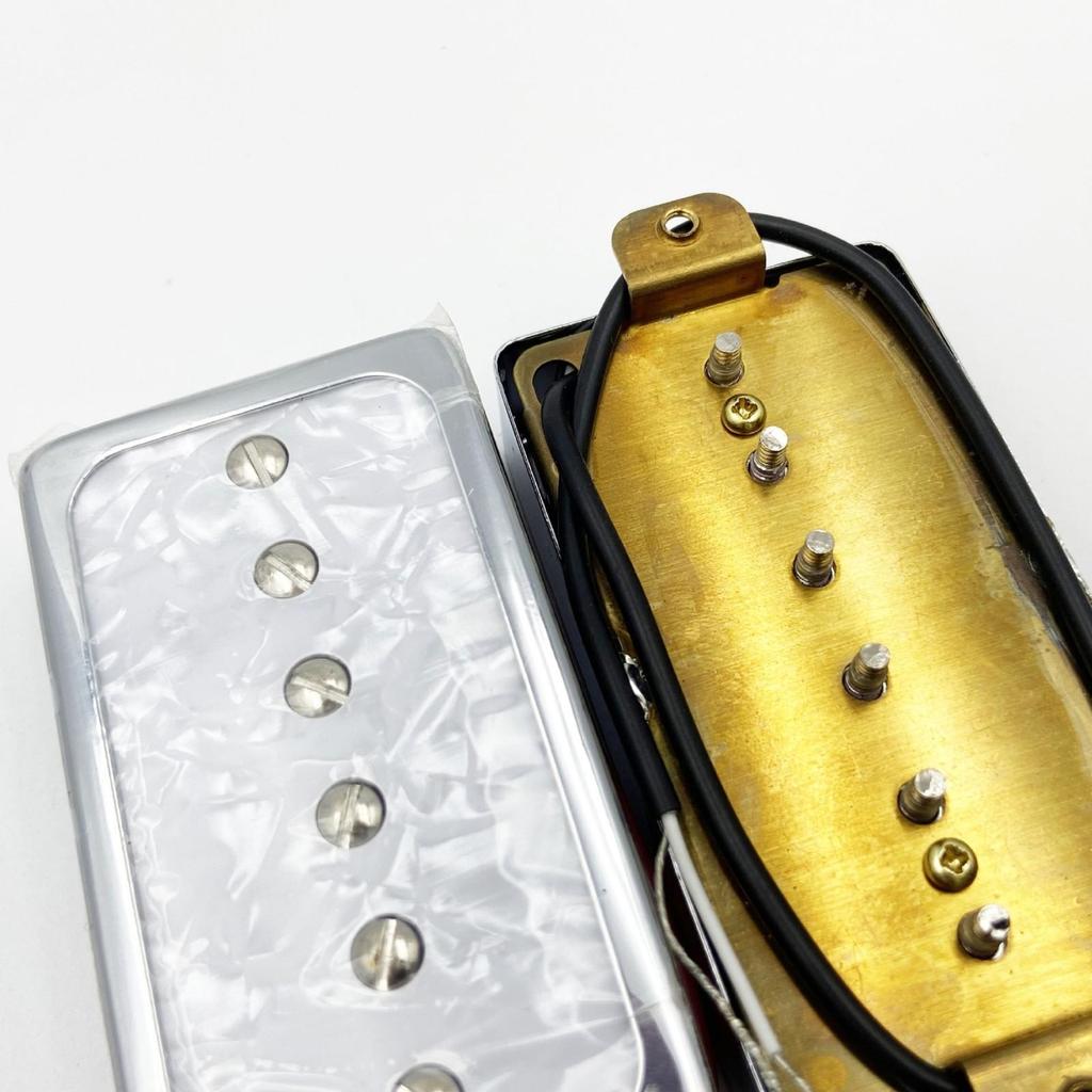 2 Pieces P90 Single Coil Pickup Set Shielded Pickups with Mounting Screws