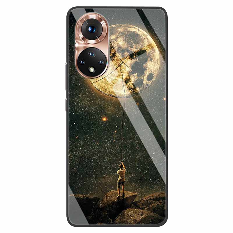 Luxury Case for Huawei Honor 50 Cover Tempered Glass Cover for Huawei Honor 50 Phone Case Honor50 6.57" Coque Bag Fashion Bumper