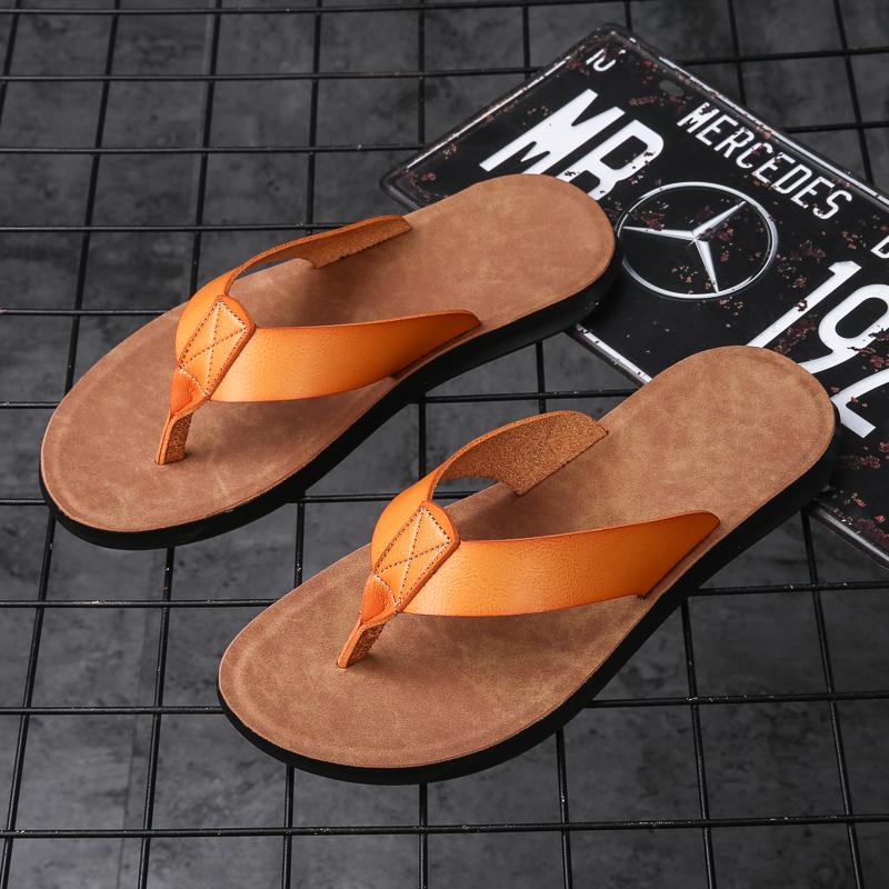 Fashion Simple Casual Flip Flops for Men Comfy Beach Sandals Summer Non-Slip Flats Indoor Outdoor Male Slippers Quick Dry Men's Slides
