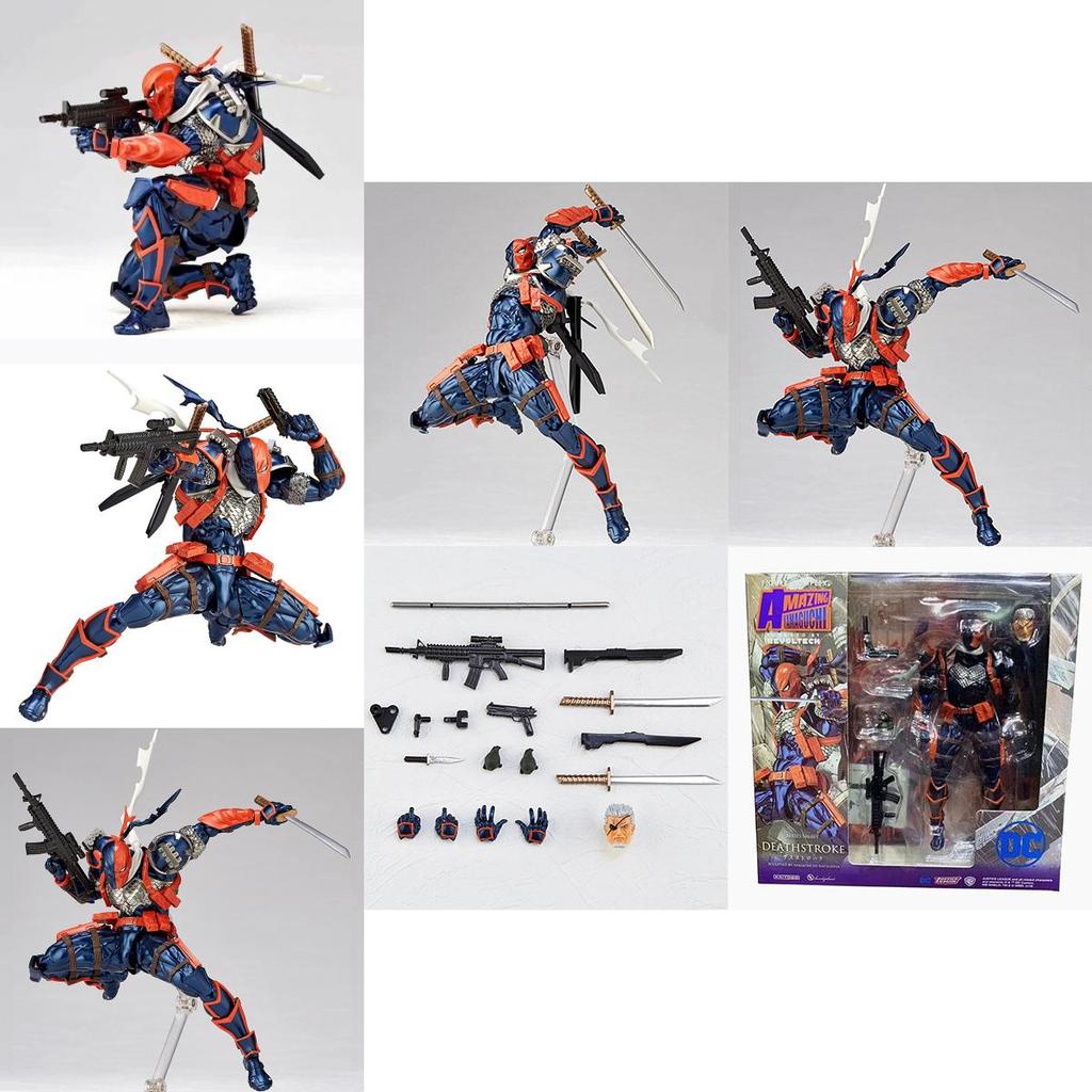 Revoltech Amazing Yamaguchi Deathstroke No011 Highly Detailed Pvc Action Figure Collectible Toy