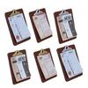 Miniature Menu Board Mini Clip Board with Menu Card Doll Accessory for 1/6 1/12 Doll Mansion Cafe Restaurant Scene