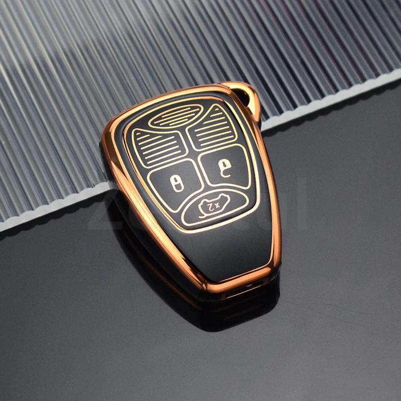 Car Key Case Cover For Jeep Compass Renegade Wrangler Patriot Liberty Grand Cherokee Chrysler 300 Pt Dodge Jcuv Caliber Nitro
