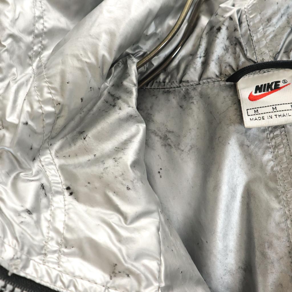 Nike 90s 00s Old White Tag Long Sleeve One Point Embroidery Anorak Parker Men's Used