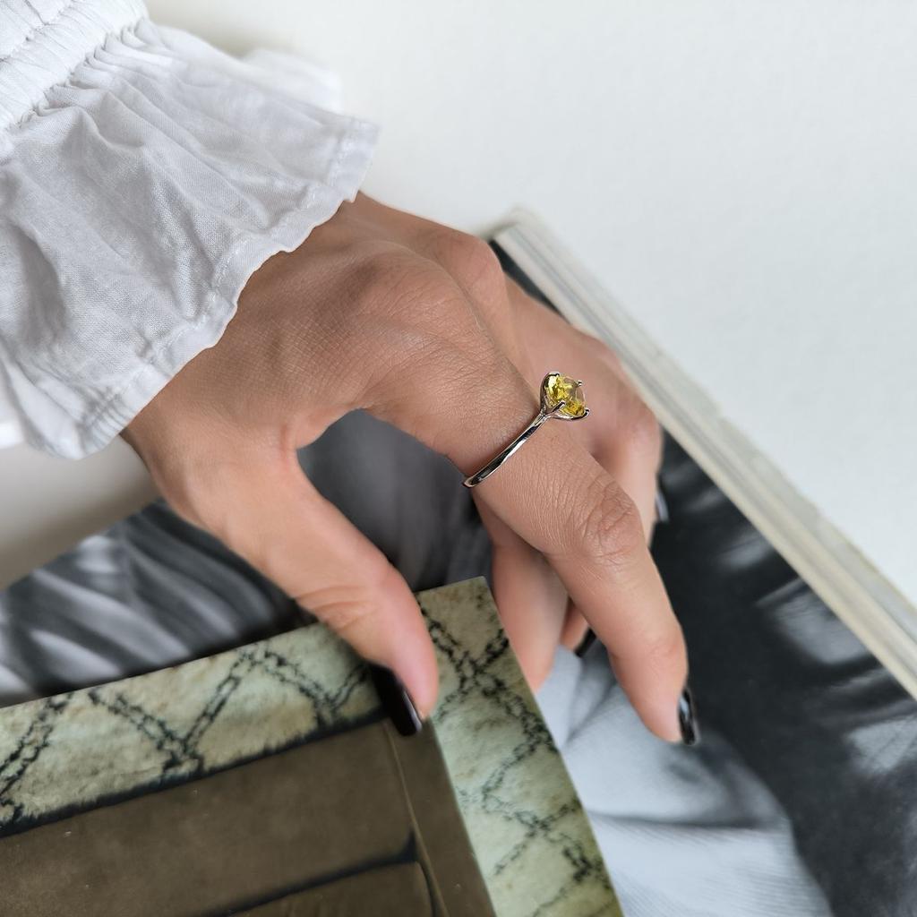 Silberring mit Citrin nano 1,498 ct, Produktgewicht 2,29 g (2190158)