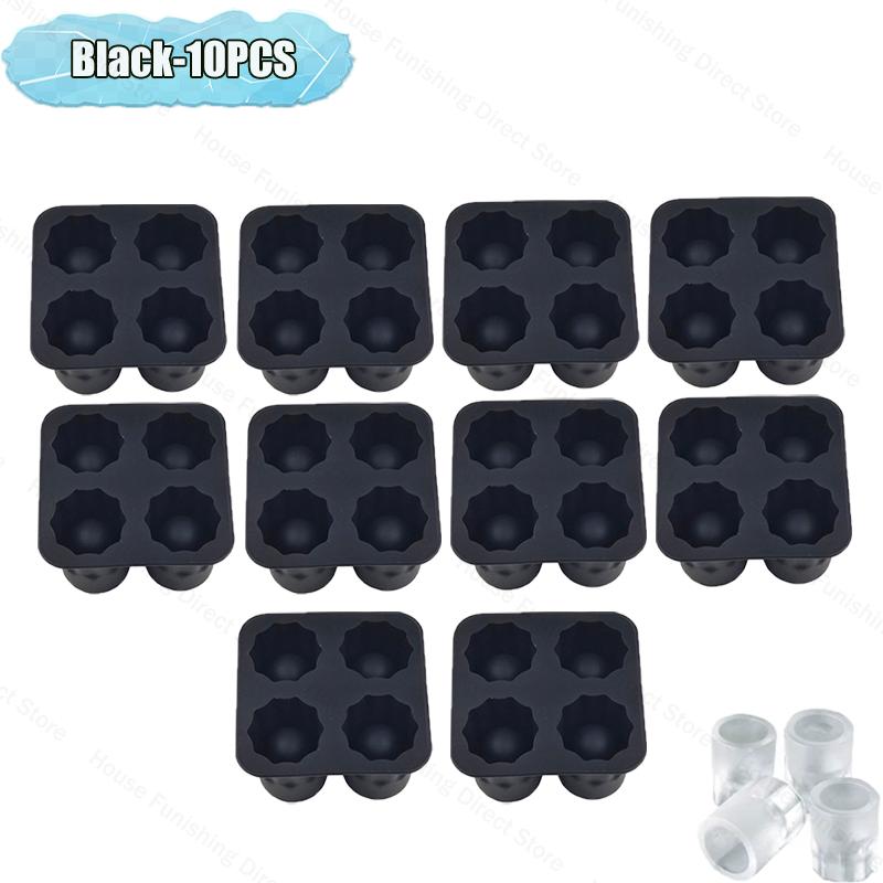4 Cup Shape Silicone Ice Cube Mold Tray Summer Bar Party DIY Cold Drink Ice Compartment Mold Ice Cup Ice Cube Tray Kitchen Tool