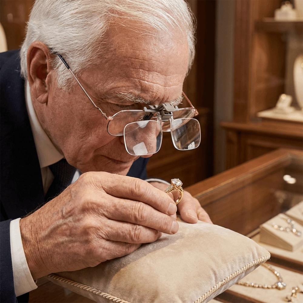 Detachable Clip-on Magnifying Glass Acrylic Optical Lens Flip Up Spectacles  Low Vision