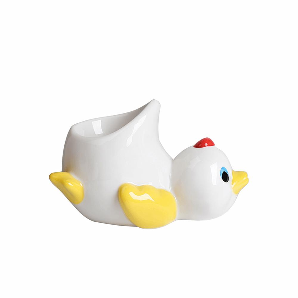 Ceramic Cartoon Eggs Holder Chicken Shape Eggs Base Creative Chicken Eggs Cup  Breakfast