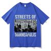 Bruce Springsteen Strade di Minneapolis Maglietta Carina Unisex Divertente Animale Meme Vestiti Tendenze Moda Donna Magliette Vintage