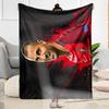 Soccer Player Action Blanket Soft & Cozy Suitable for Office Chair Office Seaside for All Occasions Modern Style Best Holiday Gift for Friends Family