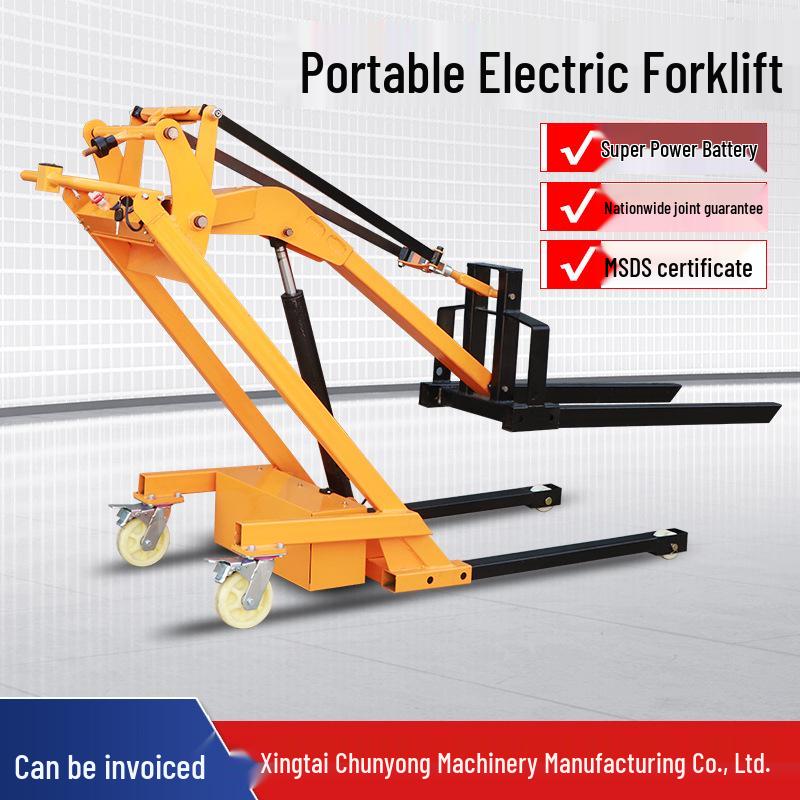 Compact Electric Forklift Stacker for Warehouse Handling