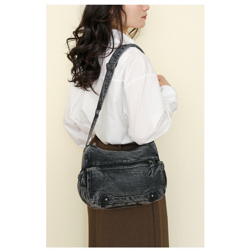 Crossbody Women Large Capacity Bag Multi Compartment Lightweight Multi Pocket Bag