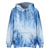 Tie Dye Hoodie Women Unisex Trippy Psychedelic Swirl Pattern Pullover Soft Streetwear Hooded Sweatshirt with Pocket for Festival
