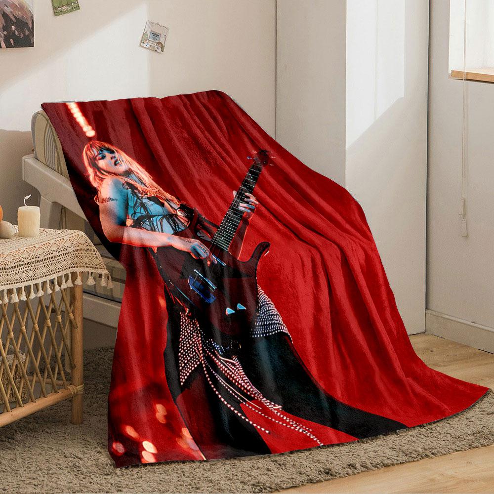 Rockstar Red Guitar Blanket for all seasons blanket lunch break throw gift