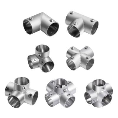 Pack Of 10 Stainless Steel T Pipe Connectors Set Handrail T Joint Accessories T Shaped Boats Railing Component Multiple
