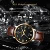 Top Brand Waterproof Luminous Men's Watch Ultra Thin Quartz Fashionable Temperament Large Dial Double Calendar Watch