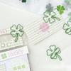 10 szt. śliczne INS zielone czterolistne koniczynki spinacze do papieru śliczna dziewczyna dekoracja do scrapbookingu spinacz do papieru dokumenty biurowe materiały do wiązania rachunków