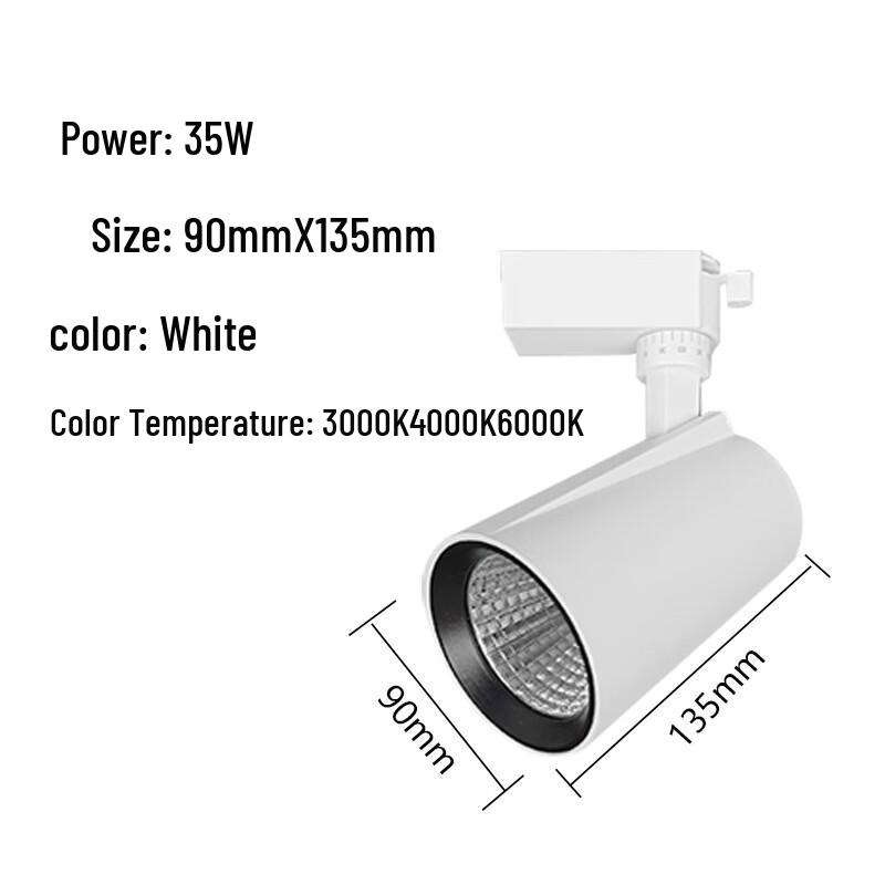 

oeny Anti-Glare Surface-Mounted LED Track Spot Light