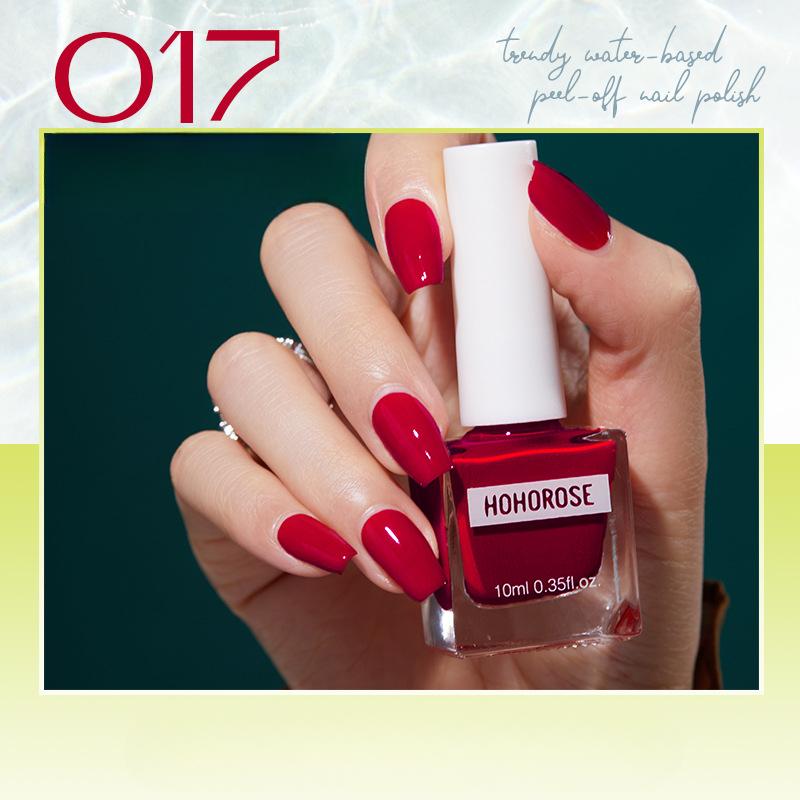 HOHOROSE Oja nouă pe bază de apă Uscare rapidă Fără coacere Lacrimă Albire Nail Art