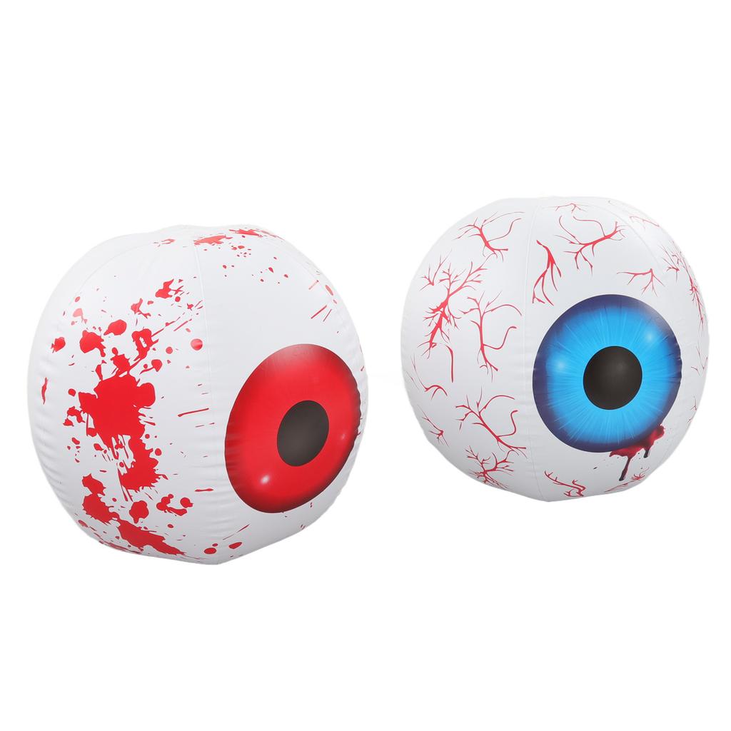 2PCS Terror Inflatable Decoration with 12 Color Adjustable LED Inflatable Eyeball Lamp For