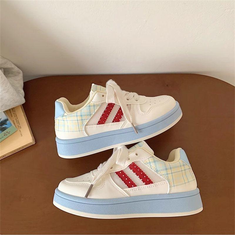 Summer Breathable Board Shoes Women's New Platform White Shoes Student Casual Versatile Niche Bread Shoes