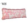 Luxury Decorative Sofa Cushion Covers Fluffy Body Pillow Cover, Faux Rabbit Fur Bed Cover with Zipper, Ruffle Hidden Zipper Trim, Plush Bubble