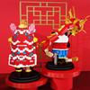 Non-Toxic Happy New Year Kids Toys Panda Building Blocks Micro Blocks Dragon Lion Dance Chinese Style Decorations Gifts Sets