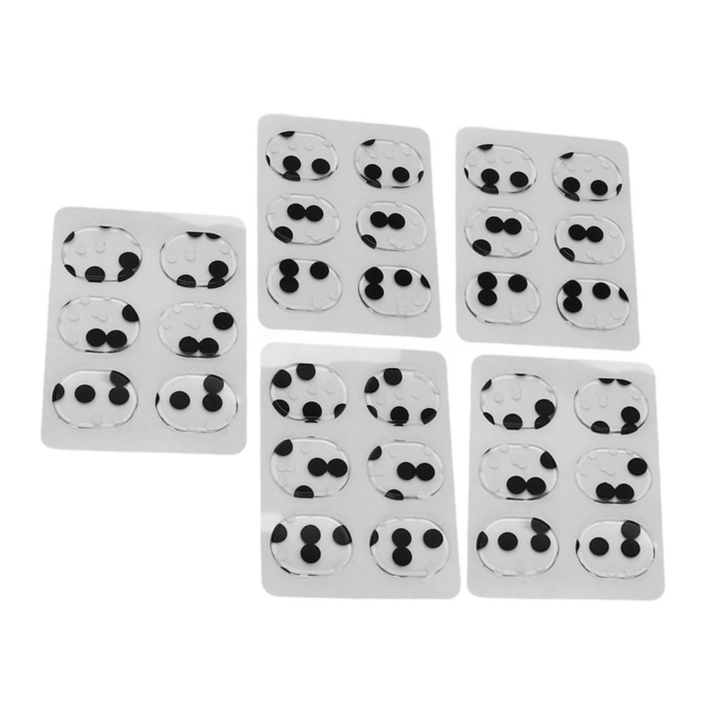 30Pcs Drum Dampener Gels Oval Shape Soft Safe Silicone Durable Easy To Use Drum Silencers for Cymbals Instruments