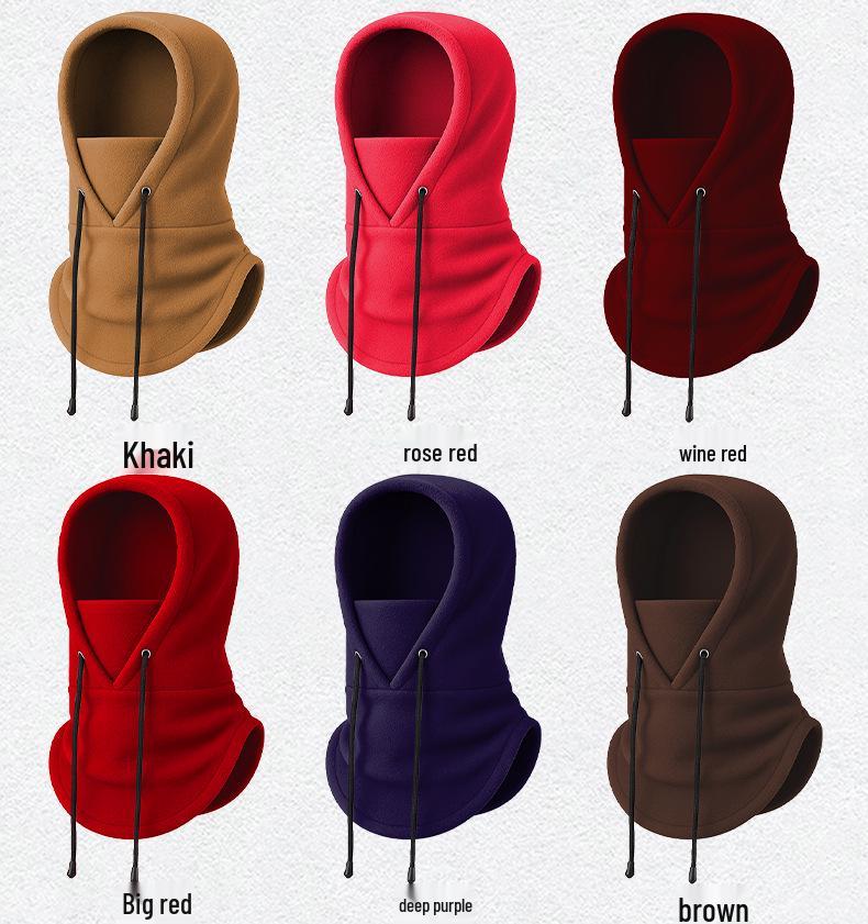 Adjustable Winter Fleece Ski Mask & Neck Warmer Pullover Hat