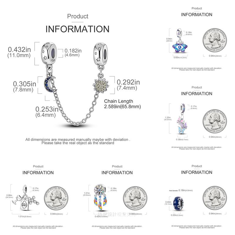 Chameleon Luminous Firefly Charm Fit  S925 Original Bracelets Butterfly S925 Silver Beads For DIY Jewelry Birthday Gift