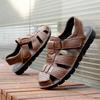 Fashion Fashion Mens Genuine Leather Summer Flats Non Slip Outdoor Male Sandals Water Walking Hiking Trekking Shoes Casual Beach Shoes