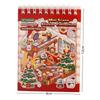 Merry Christmas Miniature Scenes Sticker Mini Size 6 Scenes 3D Landscape Sticker Creative Crafting Cartoon Pocket Sticker Book